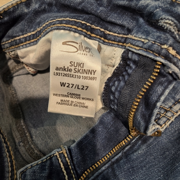 Silver Suki Ankle Skinny Jeans - Picture 3 of 3
